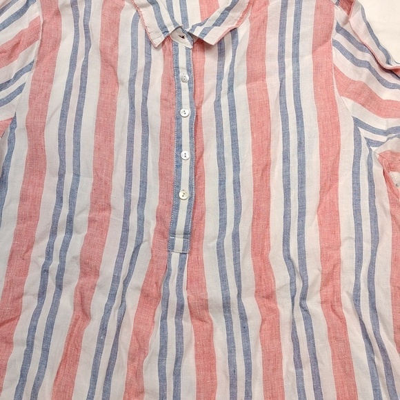 Artisan NY 100% linen women's long sleeved top size XL - Picture 5 of 11